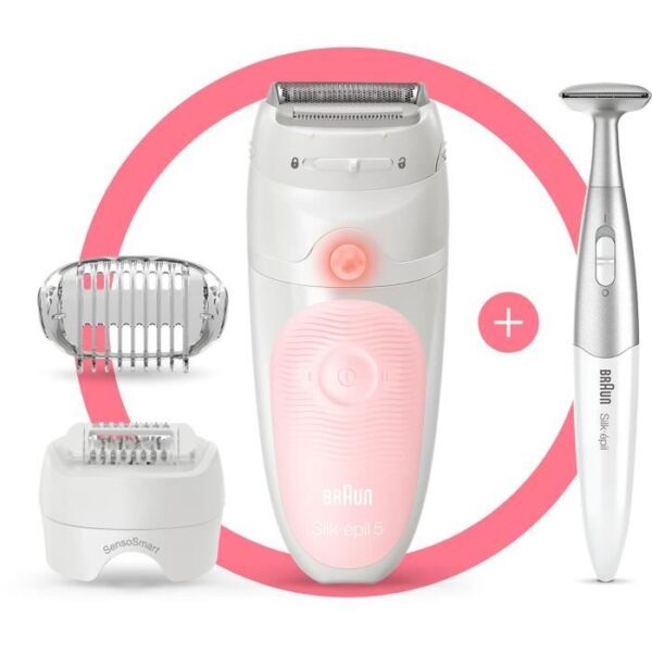 Buy with crypto Braun Silk-épil 5 5-820 Epilator - Micro-Grip technology with 28 tweezers-1