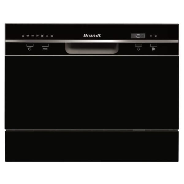 Buy with crypto Compact dishwasher Brandt DFC6519B - 6 covers - L55cm - 49 dB - Black-3