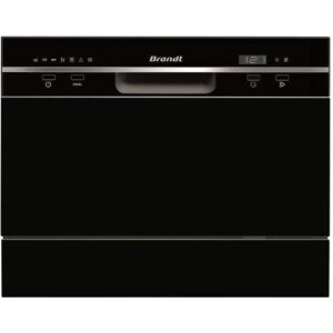 Buy with crypto Compact dishwasher Brandt DFC6519B - 6 covers - L55cm - 49 dB - Black-1