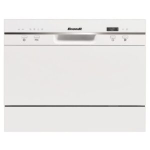 Buy with crypto BRANDT DFC6519W Compact Freestanding Dishwasher - 6 Place Settings - L55cm - 49 dB - White-1