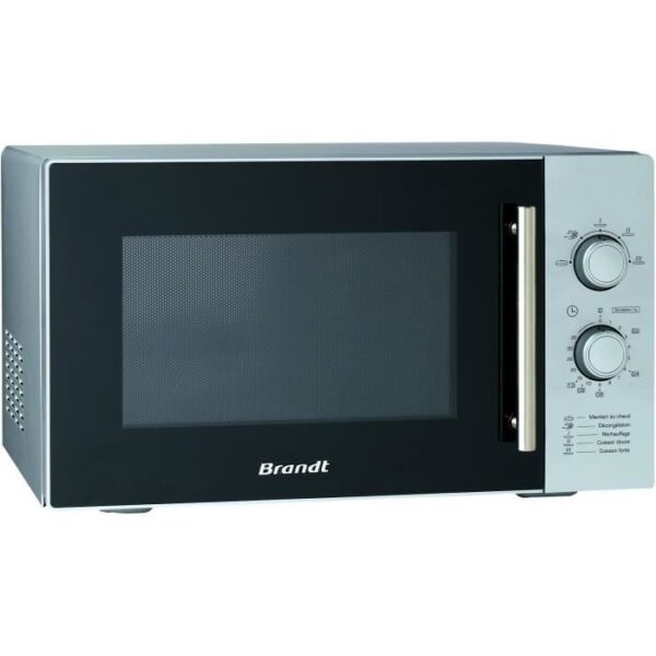 Buy with crypto BRANDT SM 2602S Silver Monofunctional Microwave - 26 L - 900 W - Freestanding-2