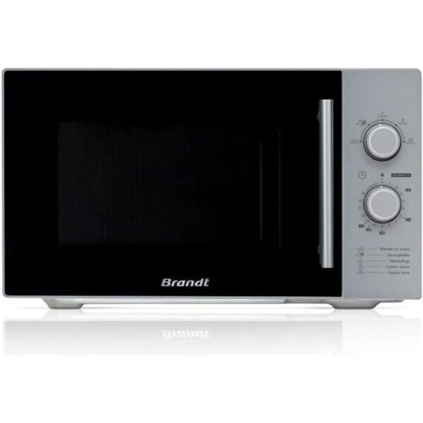 Buy with crypto BRANDT SM 2602S Silver Monofunctional Microwave - 26 L - 900 W - Freestanding-1