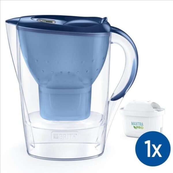 Buy with crypto Brita Carafe filter Marella Bleue (2.4l) included 1 Maxtra Pro all-in-1 cartridge-1