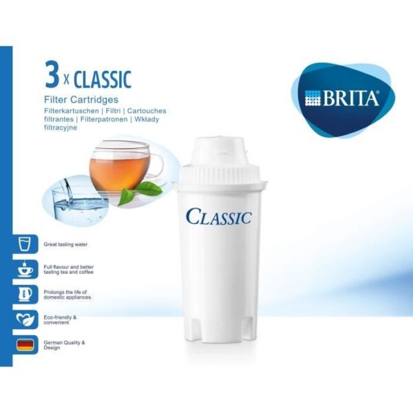 Buy with crypto Brita Pack of 3 Classic White filtering cartridges-2