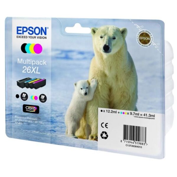 Buy with crypto Epson T2636 XL Polar Bear Mult Ink Cartridge-3