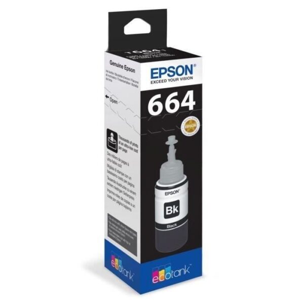 Buy with crypto Epson Ecotank T6641 Ink Bottle - 70ml Black-2