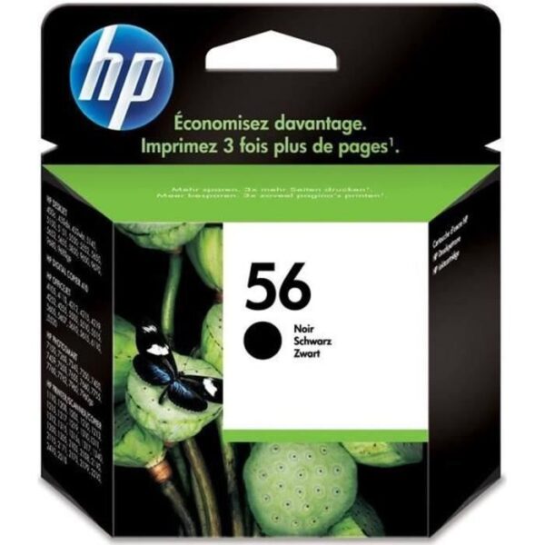 Buy with crypto HP 56 Genuine Black Ink Cartridge for HP OfficeJet 5610 and HP PSC 1217/1311/1355 (C6656AE)-1