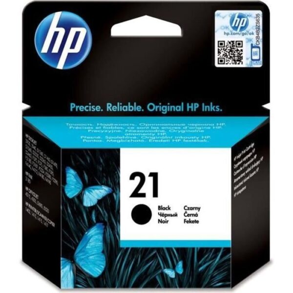 Buy with crypto HP 21 Genuine Black Ink Cartridge for HP DeskJet 3910/3920/3930/3940 (C9351AE)-1