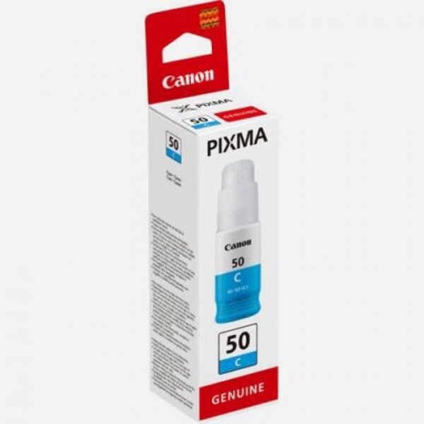 Buy with crypto Ink bottle - Canon - GI -50C - Cyan - Pixma Megatank compatibility - (3403C001)-2