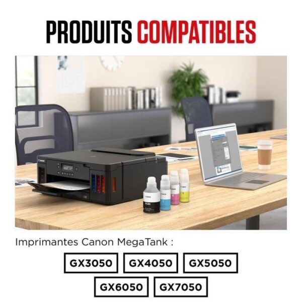 Buy with crypto Ink bottle - Canon - GI -56BK - Black - Maxify GX compatibility - (4412C001)-4