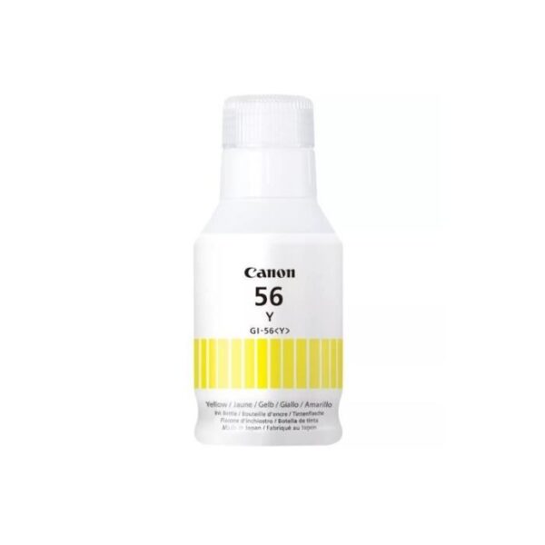 Buy with crypto Ink bottle - Canon - GI -56BK - Yellow - Maxify GX compatibility - (4432c001)-1