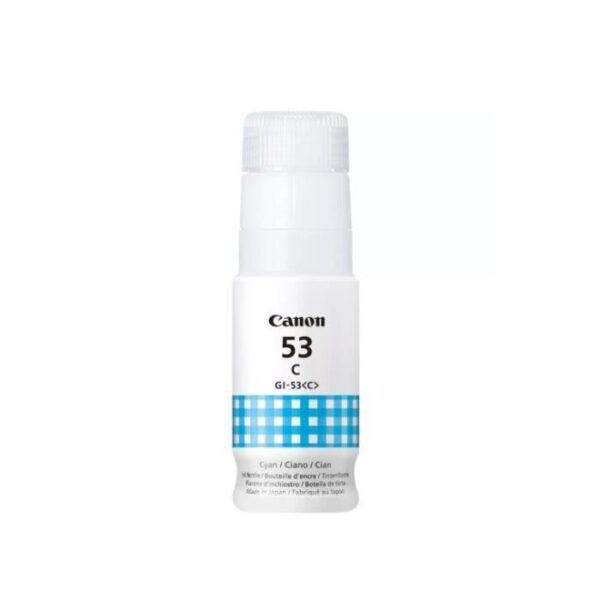 Buy with crypto Ink bottle - Canon - GI -53C - Cyan - Pixma G650 and G550 compatibility - (4673C001)-1