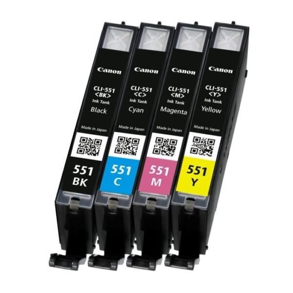 Buy with crypto Canon CLI-551 C 3 Colors + Black Cartridges Pack Unsecured blister pack-2