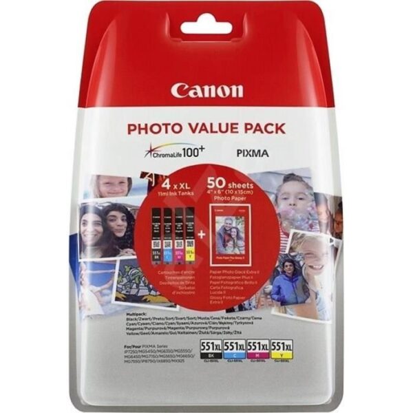 Buy with crypto CANON CLI-551XL Photo Ink Cartridge Pack - Black