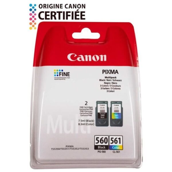 Buy with crypto Canon Pack 2 Ink Cartridges PG-560 / CL-561 - Black + Color-1