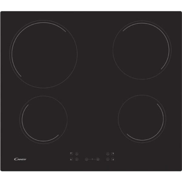 Buy with crypto Vitroceramic hob -Candy - 4 fireplaces - L 56 x D 49 cm - CH64CCB -Rentement black glass-1