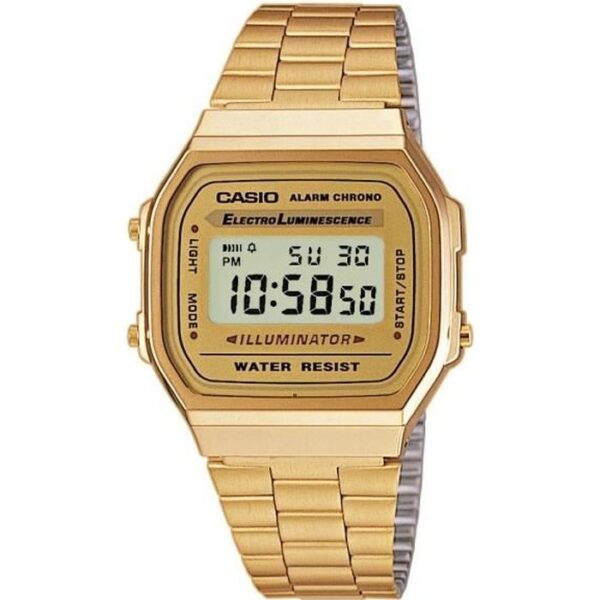 Buy with crypto CASIO Vintage Watch A168WG-9EF - Unisex - Gold-1