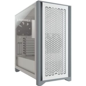 Buy with crypto CORSAIR 4000D Airflow PC Case - Mid Tower - Tempered Glass - White (CC9011201WW)-1