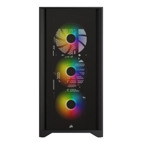 Buy with crypto CORSAIR iCUE 4000X RGB PC Case - Mid Tower - Tempered Glass - Black (CC9011204WW)-2