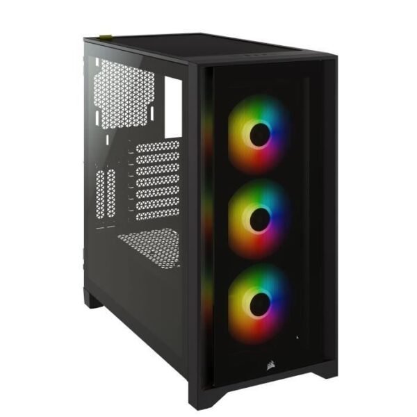 Buy with crypto CORSAIR iCUE 4000X RGB PC Case - Mid Tower - Tempered Glass - Black (CC9011204WW)-5