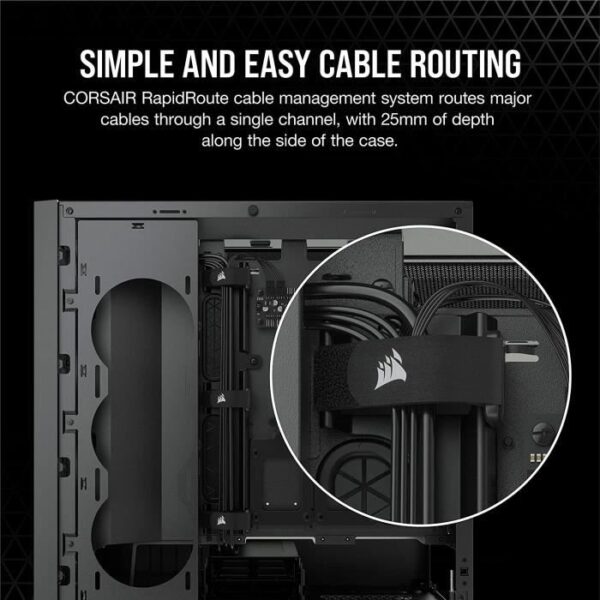 Buy with crypto CORSAIR PC Case 5000D - Tempered Glass Mid-Tower ATX - Black (CC-9011208-WW)-4