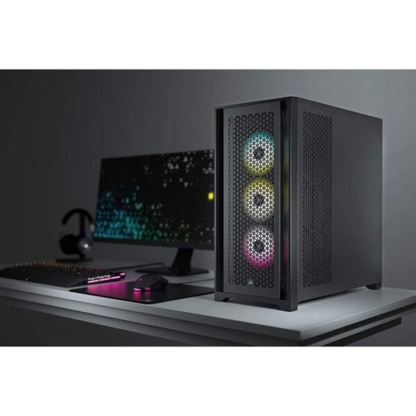 Buy with crypto CORSAIR 5000D Airflow PC Case - ATX Mid Tower Tempered Glass - Black (CC-9011210-WW)-2