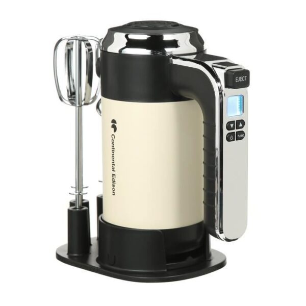 Buy with crypto CONTINENTAL EDISON CEBE350W electric mixer - 350W - Electric mixer - 350W - LCD display - White-5