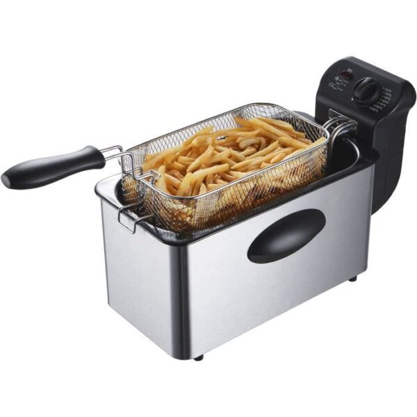 Buy with crypto Frying 3 L Continental Edison SURFR3IN2 - 2000W - stainless steel-2