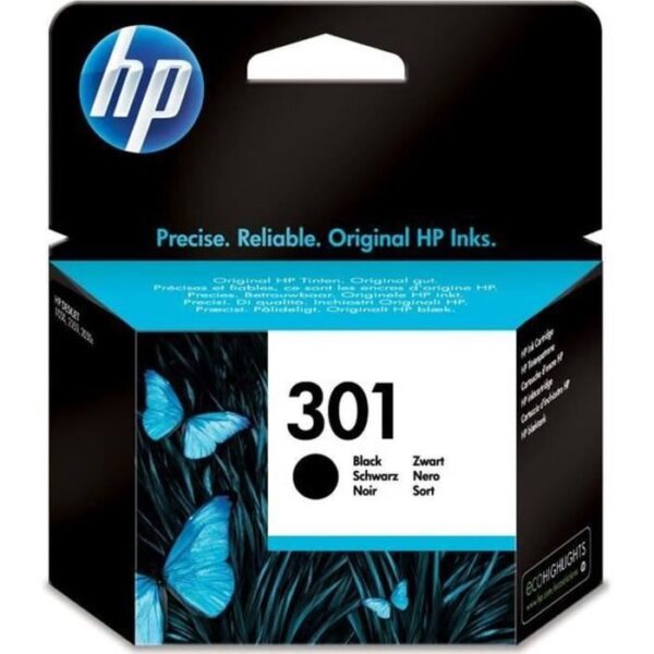 Buy with crypto HP 301 Genuine Black Ink Cartridge for HP Envy 4505 and HP DeskJet 1050/1512/2548 / 3057A (CH561EE)-1