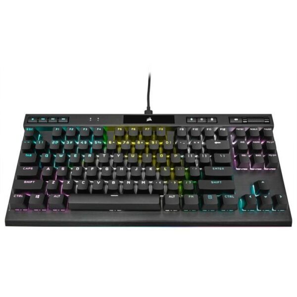 Buy with crypto Corsair keyboard Gaming Optical-Mechanic K70 RGB TKL Champion Series Retro Blind Opx Black (CH-911901A-FR)-2