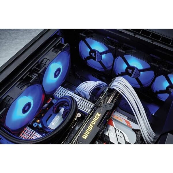 Buy with crypto CORSAIR Air Series AF140 Low Noise 140mm Housing Fans - Blue - (CO-9050090-WW)-4