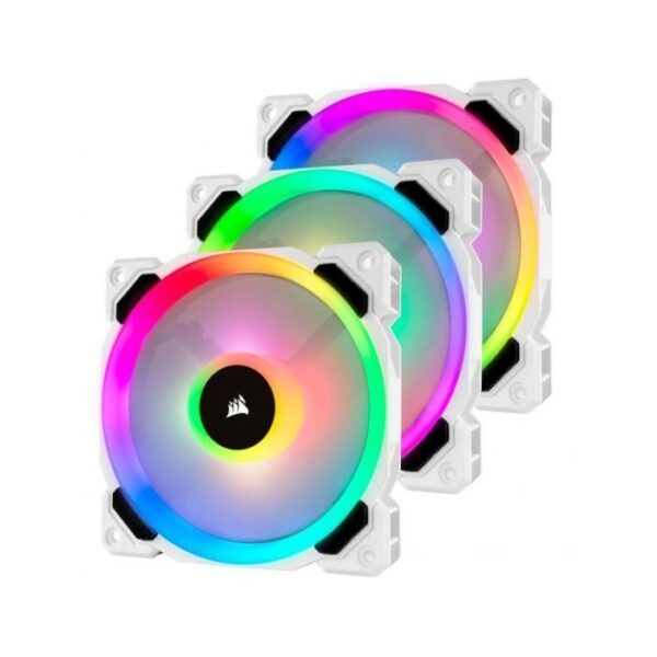 Buy with crypto CORSAIR Fan LL120 Pro LED RGB 120mm White (Pack of 3) - (CO-9050092-WW)-1