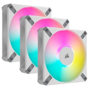 Buy with crypto Corsair - AF120 RGB Elite - AF Elite Series fans - 120mm - Airguide - three - white pack - (CO -9050158 -WW)-1