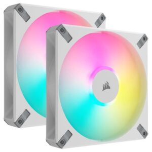 Buy with crypto Corsair - AF140 RGB Elite - AF Elite Series - 140mm - AirGuide - two - white - (CO -9050160 -ww) fans)-1