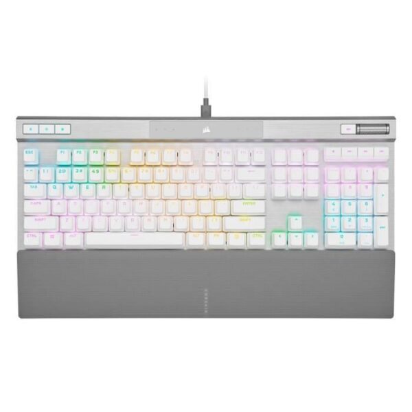 Buy with crypto Optical -mechanical gaming keyboard - Azerty - Corsair - K70 PRO OPX - RGB - White LED backlight (CH -910951A)-1