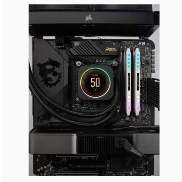 Buy with crypto RAM memory - Corsair - Dominator Platinum RGB DDR5 - 32GB 2x16gb DIMM - 5200 MHz - 1.25V - White (CMT32GX5M2B5200C40W)-4
