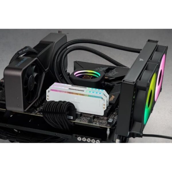 Buy with crypto RAM memory - Corsair - Dominator Platinum RGB DDR5 - 32GB 2x16gb DIMM - 5200 MHz - 1.25V - White (CMT32GX5M2B5200C40W)-5