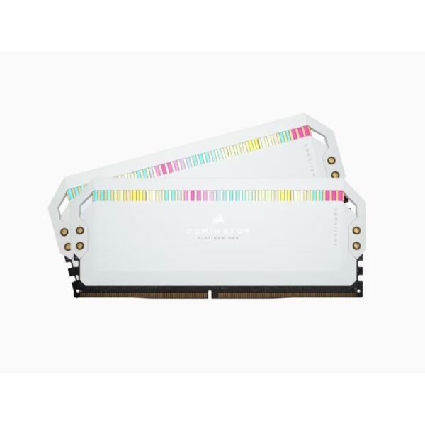 Buy with crypto RAM memory - Corsair - Dominator Platinum RGB DDR5 - 32GB 2x16gb DIMM - 6200 MHz - 1.3V - White (CMT32GX5M2X6200C36W)-1