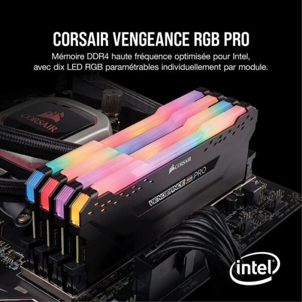 Buy with crypto CORSAIR PC Memory DDR4 - Revenge RGB Pro 16 GB (2 x 8 GB) - 3200 MHz - CASE 16 - LED RGB (CMW16GX4M2C3200C16)-3