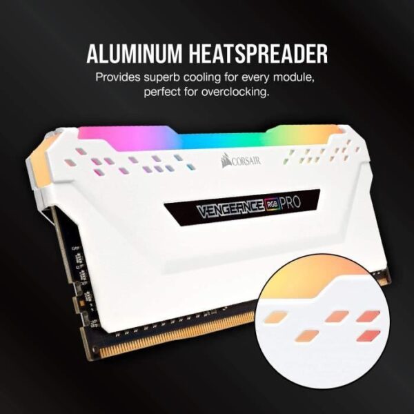 Buy with crypto CORSAIR PC Memory DDR4 - Vengeance RGB Pro Series 16 GB - 3200 MHz - CL16 (CMW16GX4M2C3200C16W))-6