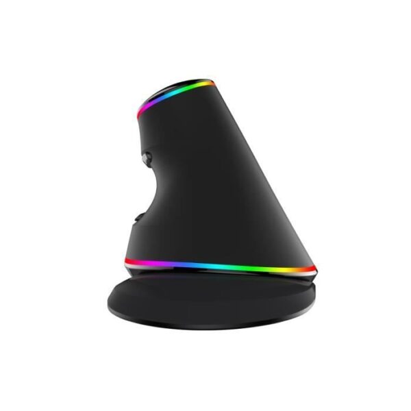 Buy with crypto DELUX Ergo Black Vertical Mouse - Wireless - RGB-4