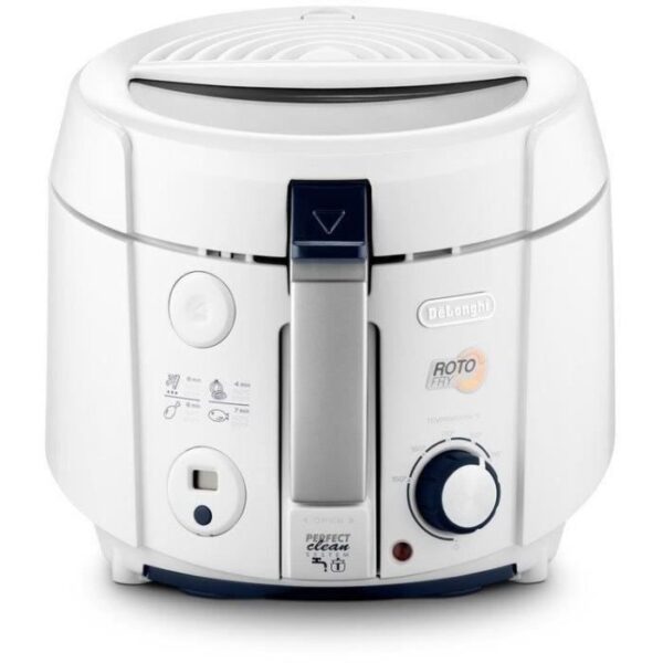 Buy with crypto DELONGHI F38436 RotoFry Classic Electric Fryer - White-1