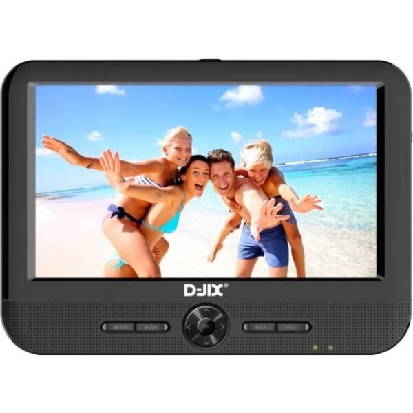 Buy with crypto D-JIX PVS 706-50SM Portable DVD Player 7 Dual Screen + Headrest Brackets-2