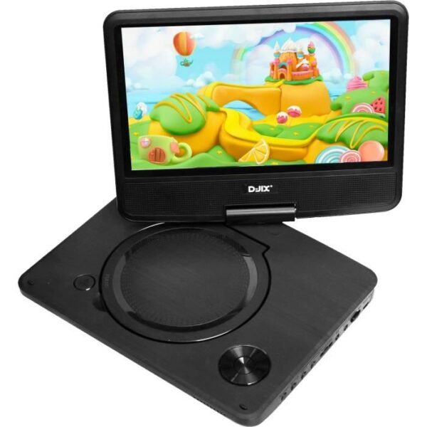 Buy with crypto D-JIX PVS906-20 Portable DVD Player 9 Rotary - Black-2