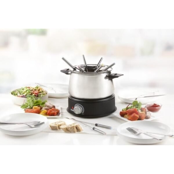 Buy with crypto DOMO DO706F Fondue Set - Black and Stainless-3