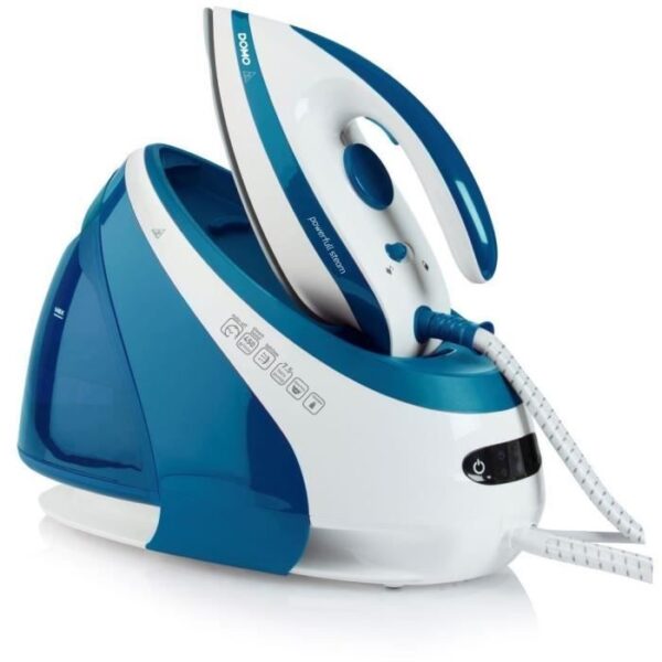 Buy with crypto Domo do1022S iron with steam generator - 160g/min - 7.5bar - 450g steam jet - 1.8L water tank - ceramic sole-1