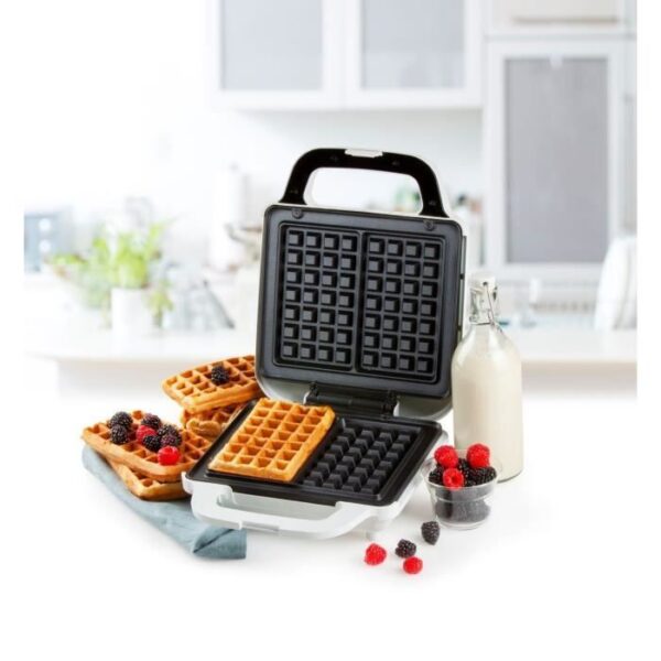 Buy with crypto DOMO DO9222W - Waffle iron - 900W - 4x7 cm - Non-stick coating - Adjustable thermostat - Safety lock-5