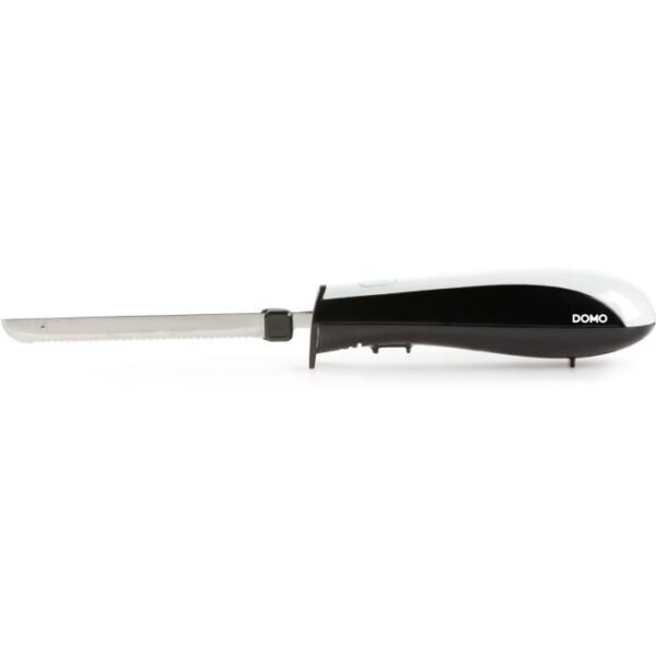 Buy with crypto Domo electric knife - Self -stainless steel blades - 590 gr - 150w - black / white-2