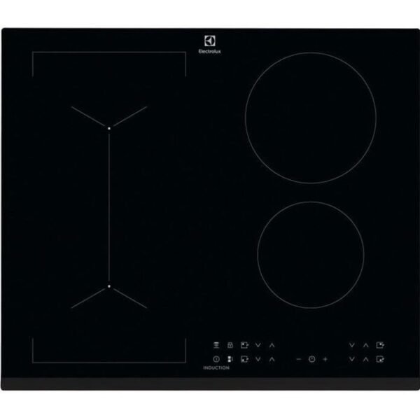 Buy with crypto ELECTROLUX baking table - 4 fireplaces - L60 x 67.80 cm - LIV6343 - 7350W - Glass with black - black-1