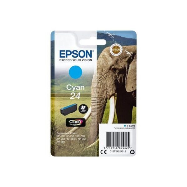 Buy with crypto EPSON Cartridge T2422 - Elephant - Cyan-1